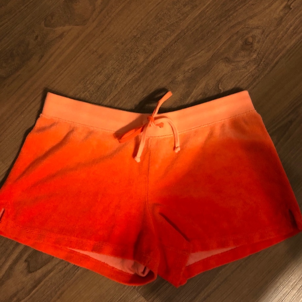 Orange juicy terri cloth shorts